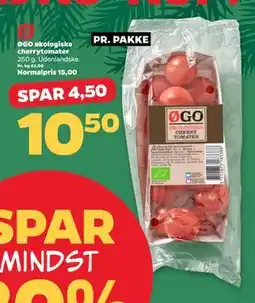 Netto ØGO økologiske cherrytomater, DKK 10.5 tilbud