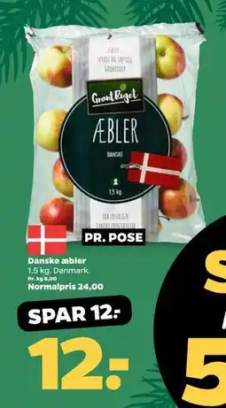 Netto Danske æbler, DKK 12 tilbud