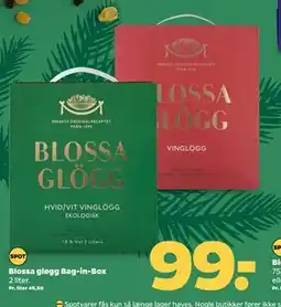 Netto Blossa gløgg Bag-in-Box, DKK 99 tilbud