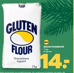 Netto Gluten hvedemel, DKK 14 tilbud