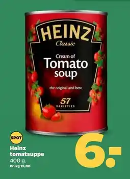 Netto Heinz tomatsuppe, DKK 6 tilbud