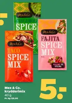 Netto Mex & Co. krydderimix, DKK 5 tilbud