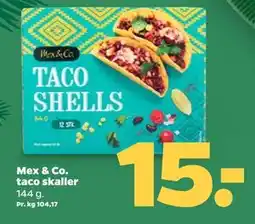 Netto Mex & Co. taco skaller, DKK 15 tilbud