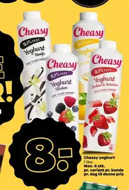 Netto Cheasy yoghurt, DKK 8 tilbud