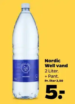 Netto Nordic Well vand, DKK 5 tilbud