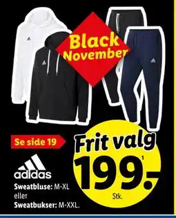 Lidl Sweatbluse eller Sweatbukser, DKK 199 tilbud