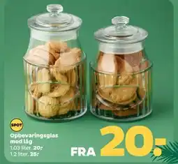 Netto Opbevaringsglas med låg tilbud