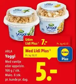 Lidl Yoggi, DKK 7, App-pris tilbud