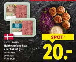 Lidl Hakket gris og kalv eller hakket gris, DKK 20 tilbud