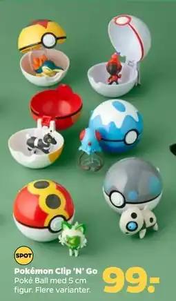 Netto Pokémon Clip 'N' Go, DKK 99 tilbud