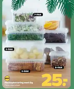 Netto Plastopbevaring med låg, DKK 25 tilbud