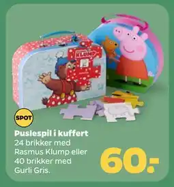 Netto Puslespil i kuffert, DKK 60 tilbud