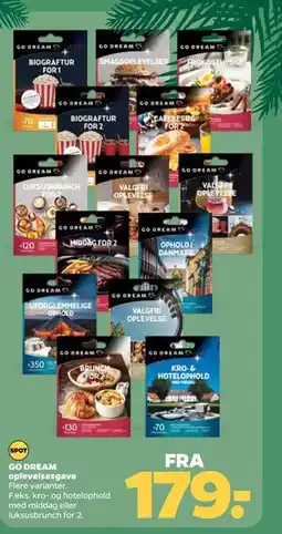 Netto GO DREAM oplevelsesgave tilbud