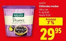 Lidl Chilenske svesker, DKK 29.95 tilbud