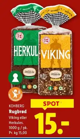 Lidl Rugbrød, DKK 15 tilbud
