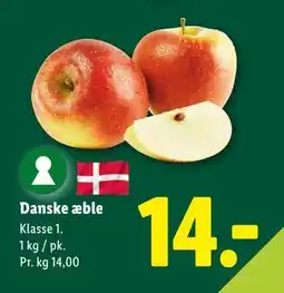 Lidl Danske æble, DKK 14 tilbud