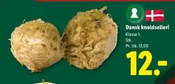Lidl Dansk knoldselleri, DKK 12 tilbud