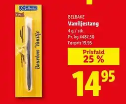 Lidl Vaniljestang, DKK 14.95 tilbud