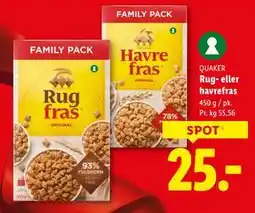 Lidl Rug- eller havrefras, DKK 25 tilbud