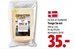 Lidl Tange Sø ost, DKK 35 tilbud