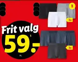 Lidl Boxershorts, DKK 59 tilbud