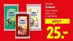 Lidl Fondant, DKK 25 tilbud