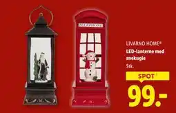 Lidl LED-lanterne med snekugle, DKK 99 tilbud