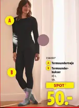 Lidl Termoundertrøje, DKK 50 tilbud