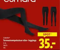 Lidl Termostrømpebukser eller- leggings, DKK 35 tilbud