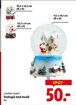 Lidl Snekugle med musik, DKK 50 tilbud