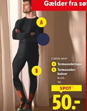 Lidl Termoundertrøje, DKK 50 tilbud