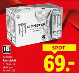 Lidl Energidrik, DKK 69 tilbud