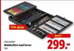 Lidl Malekuffert med farver, DKK 299 tilbud