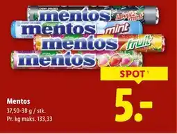 Lidl Mentos, DKK 5 tilbud