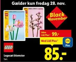 Lidl Legosæt blomster, DKK 99, App-pris tilbud