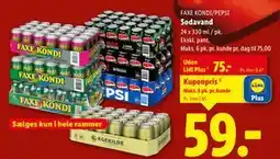 Lidl Sodavand, DKK 75, App-pris tilbud