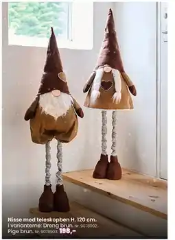 Hi five Nisse med teleskopben H. 120 cm, DKK 198 tilbud