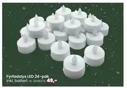 Hi five Fyrfadslys LED 24-pak, DKK 49 tilbud