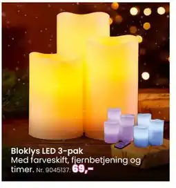 Hi five Bloklys LED 3-pak, DKK 69 tilbud