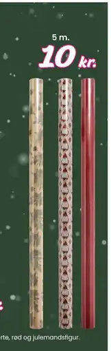 Hi five Julegavepapir 5m., DKK 10 tilbud