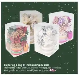 Hi five Sløjfer og bånd til indpakning 30 dele, DKK 40 tilbud