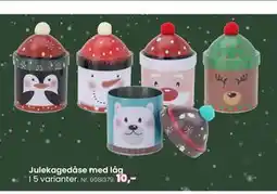 Hi five Julekagedåse med låg, DKK 10 tilbud