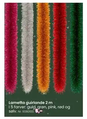Lametta guirlande 2 m, DKK 5