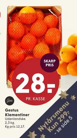 SPAR Gestus Klementiner, DKK 28 tilbud