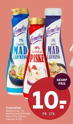 SPAR Cremefine, DKK 10 tilbud