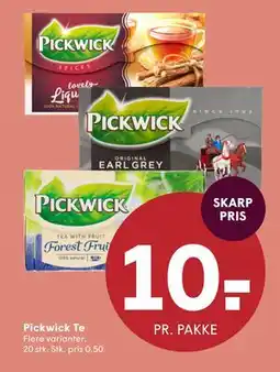 SPAR Pickwick Te, DKK 10 tilbud