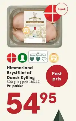 SPAR Himmerland Brystfilet af Dansk Kylling, DKK 54.95 tilbud
