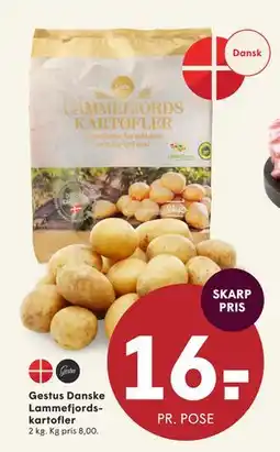 SPAR Gestus Danske Lammefjordskartofler, DKK 16 tilbud