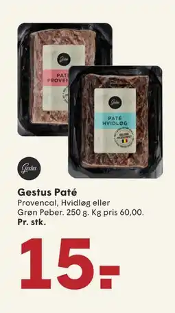 SPAR Gestus Paté, DKK 15 tilbud
