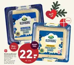 SPAR Klovborg Skiveost, DKK 22 tilbud